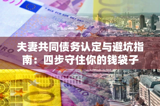 济南夫妻共同债务认定与避坑指南：四步守住你的钱袋子
